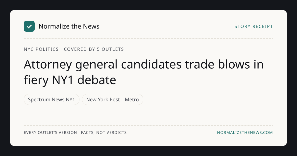 Attorney general candidates trade blows in fiery NY1 debate | Normalize ...